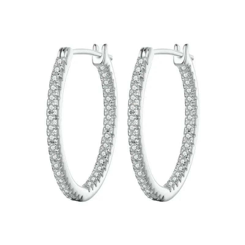 Zirconia Hoop Earrings - la Vérité