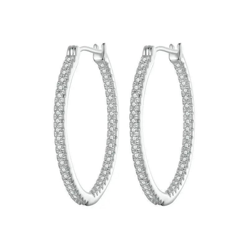 Zirconia Hoop Earrings - la Vérité