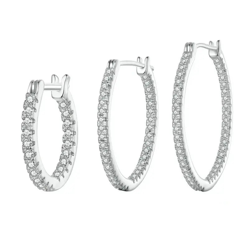 Zirconia Hoop Earrings - la Vérité